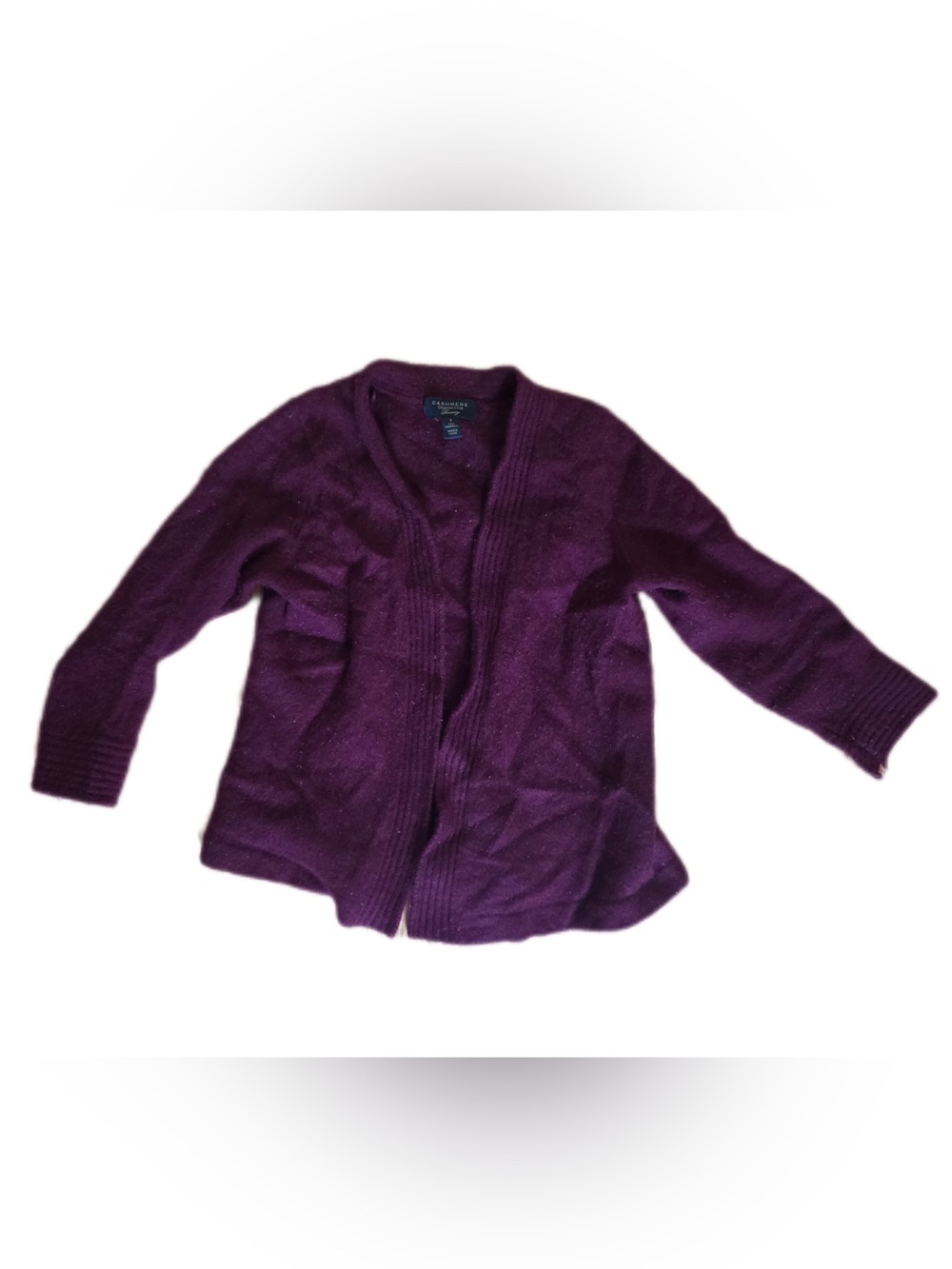 Charter Club Plum Open-Front Women's Cardigan Sweater